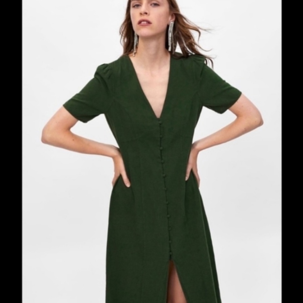 Zara cotton linen dress